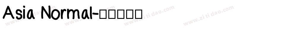 Asia Normal字体转换